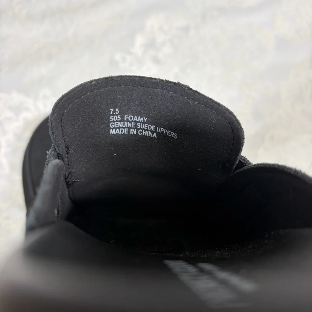 Project Cloud Black Suede Slip On Clogs Size 7.5 - Picture 11 of 13